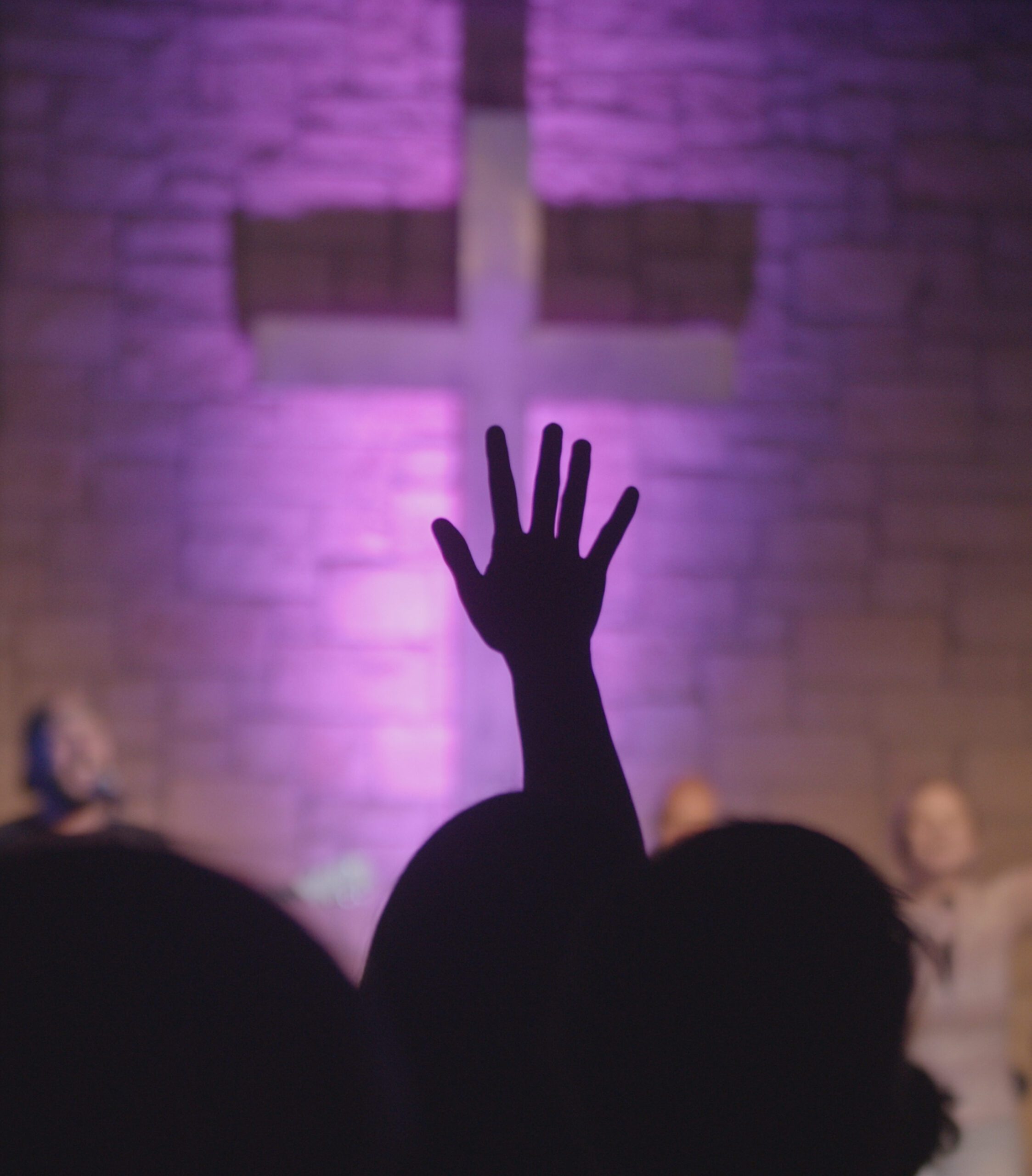 Hand raised - Cross